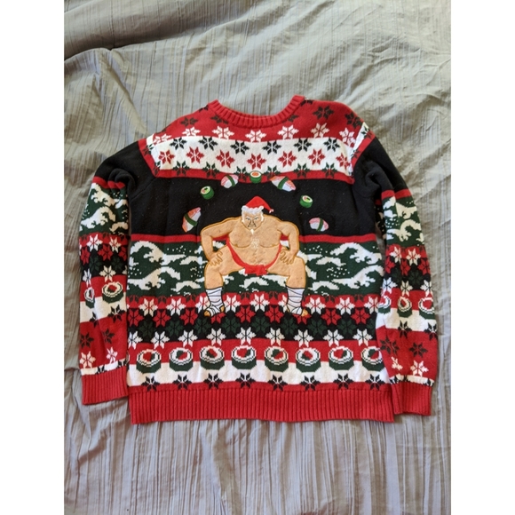 sumo santa sweater